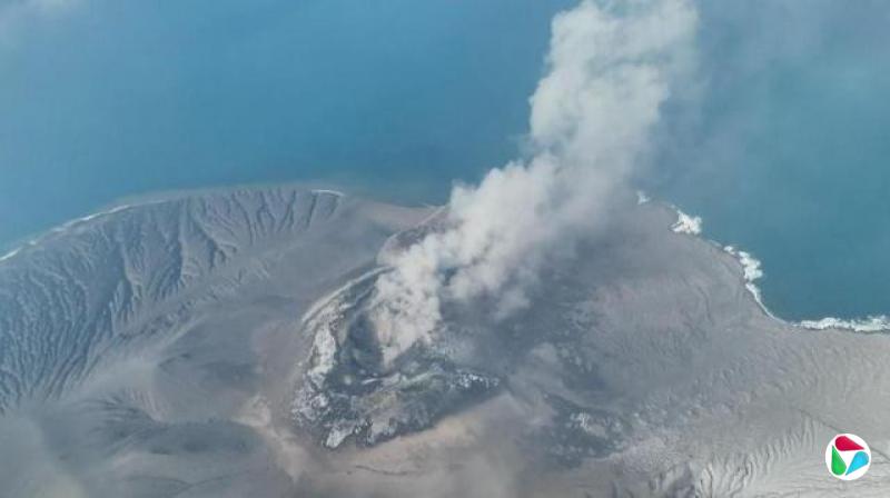 喀拉喀托之子火山爆发